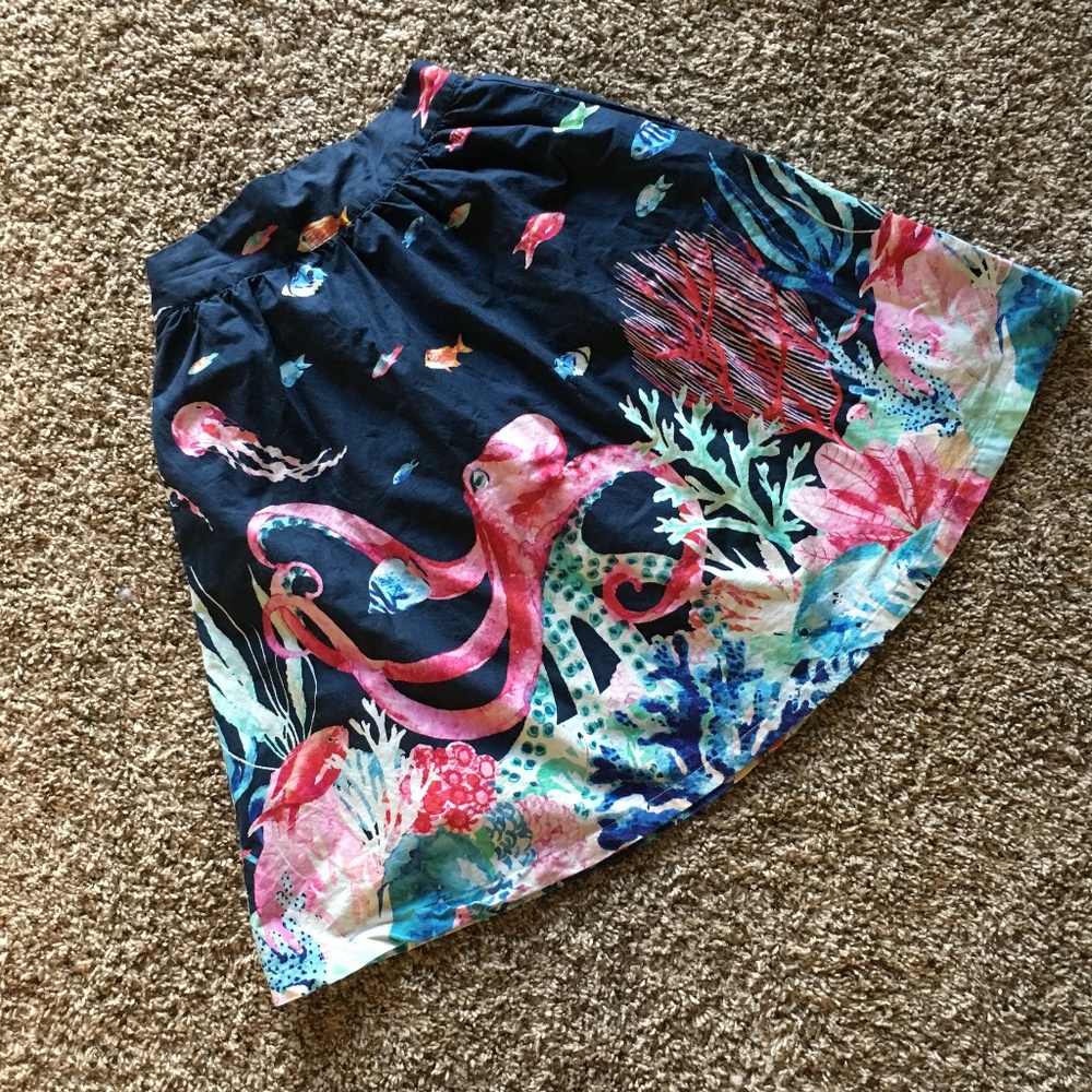 MODCLOTH Aquarius A-line Skirt